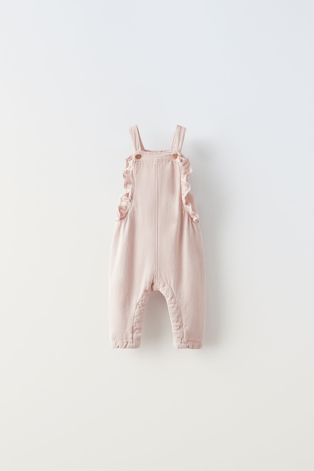 

Джемпер из саржи с оборками Zara, розовый