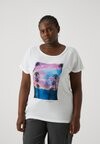

Футболка с принтом CARKETTY LIFE MIX TEE Only Carmakoma, белый