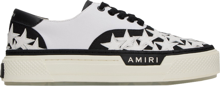 Кроссовки Amiri Court Slip-On 'Stars - White Black', белый кремового цвета низкие кроссовки stars court amiri