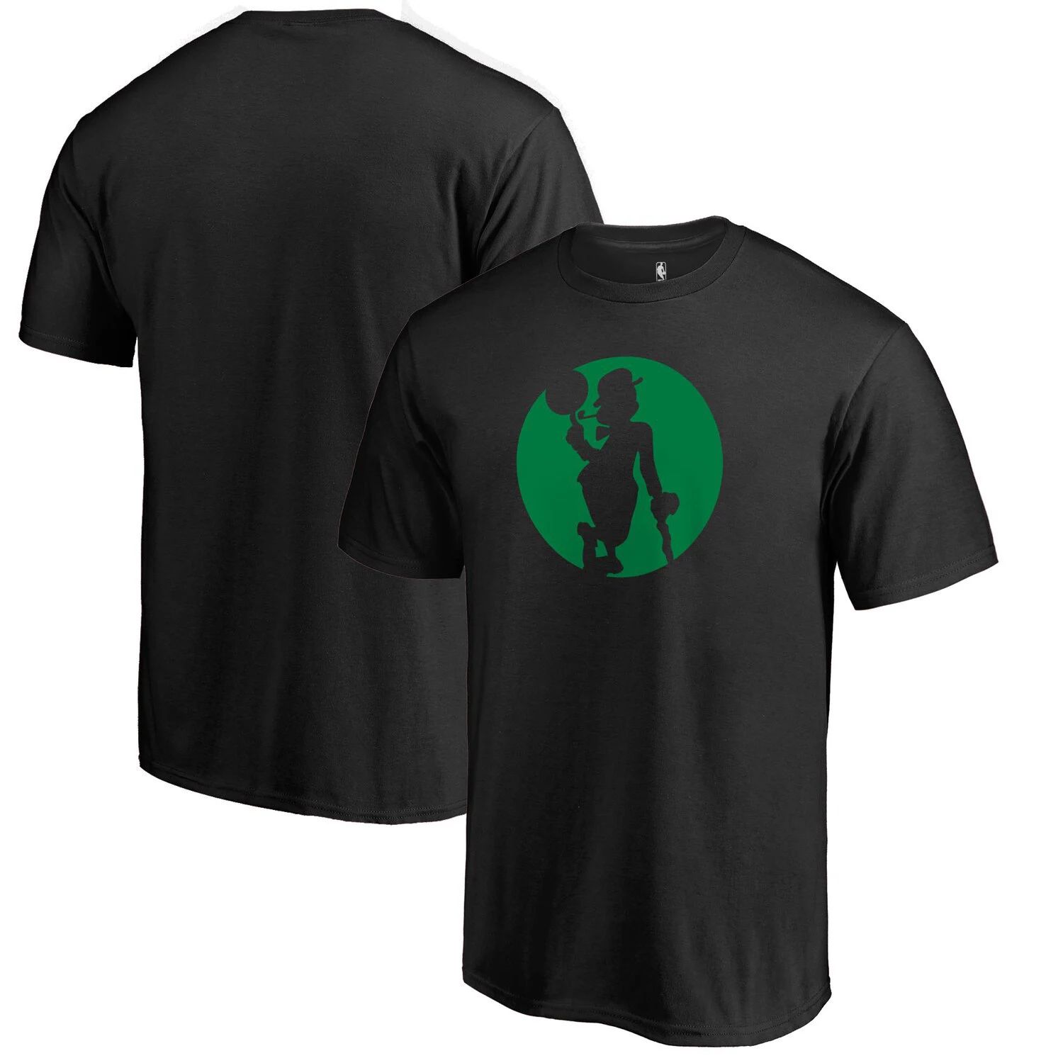 Мужская черная футболка с логотипом Fanatics Boston Celtics