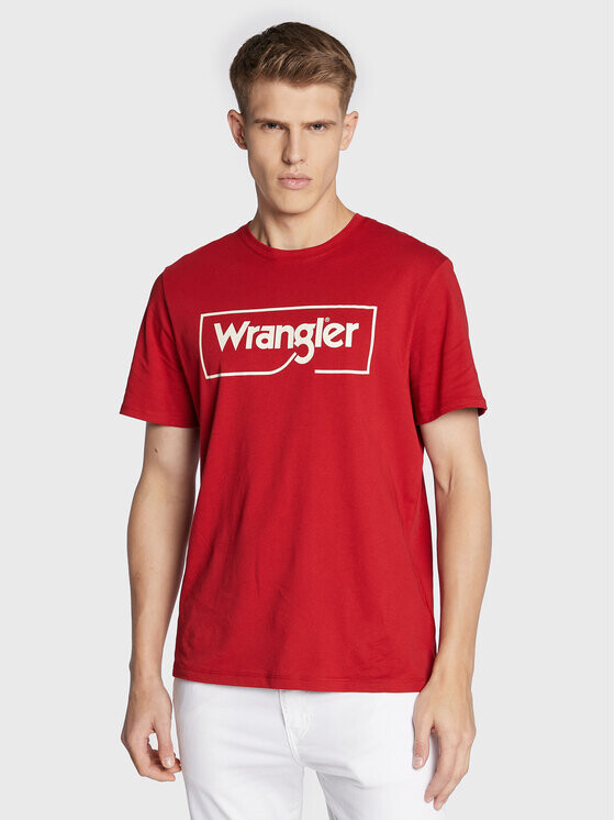

Футболка стандартного кроя Wrangler, красный