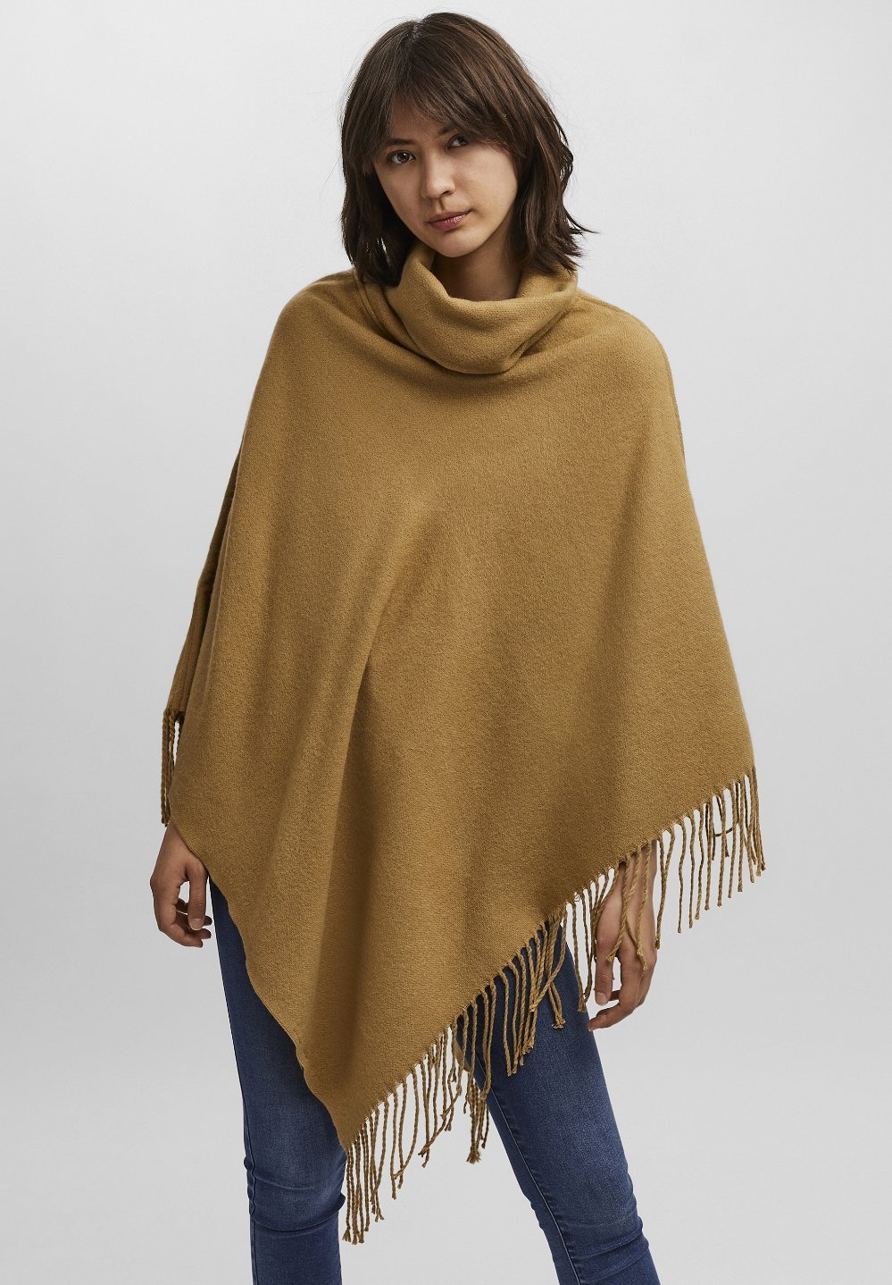 

Пончо Vero Moda VMKLEO PONCHO, коричневый