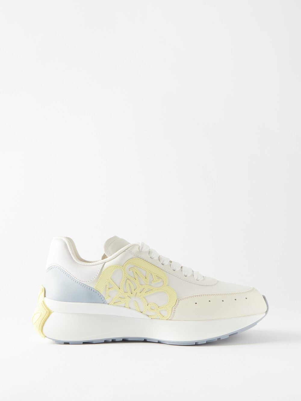 

Кожаные кроссовки sprint runner Alexander McQueen, желтый