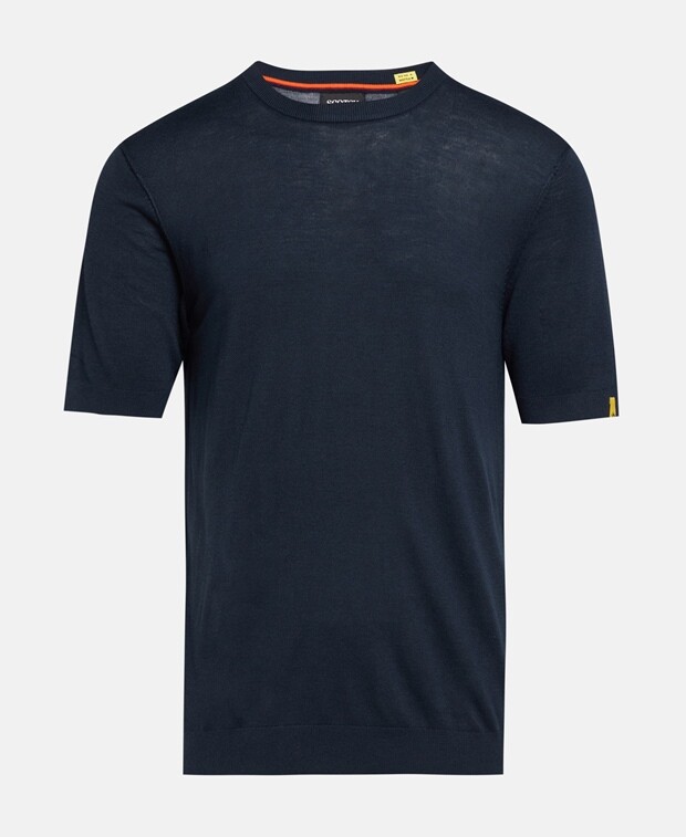 

Пуловер с короткими рукавами Scotch & Soda, темно-синий