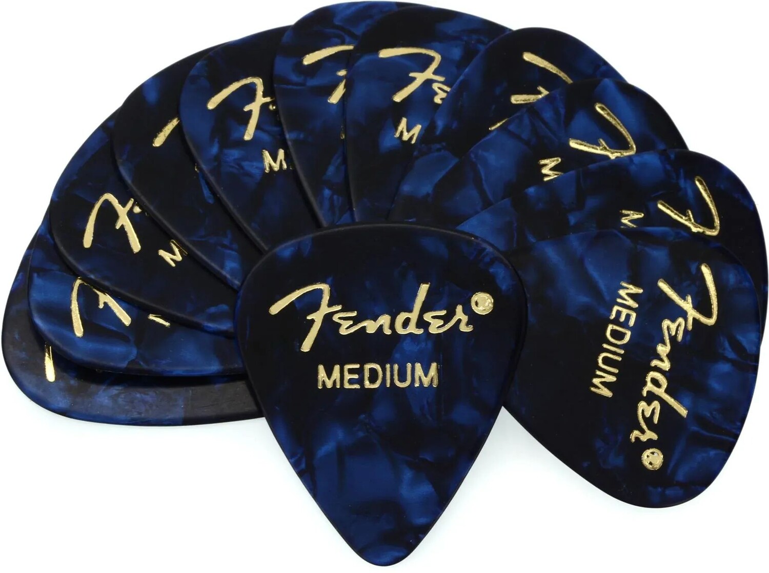 

Целлулоидные медиаторы Fender 351 Shape Premium — средний синий (12 шт.)