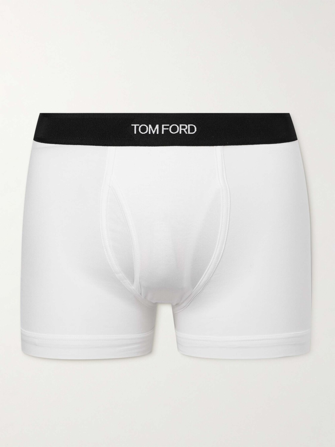 

Трусы-боксеры из эластичного хлопка и смеси модала TOM FORD, белый