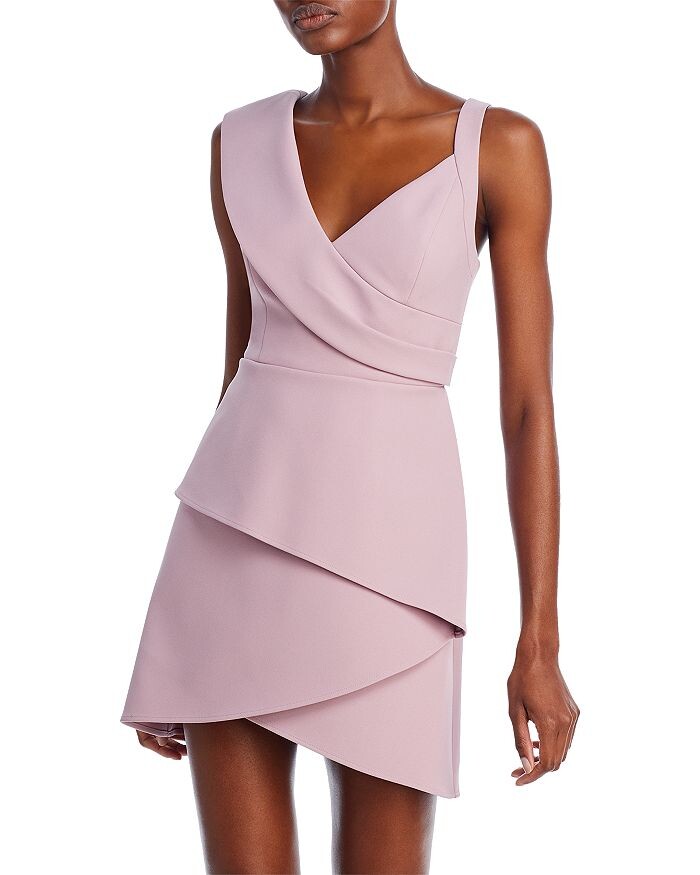

Асимметричное мини-платье BCBGMAXAZRIA