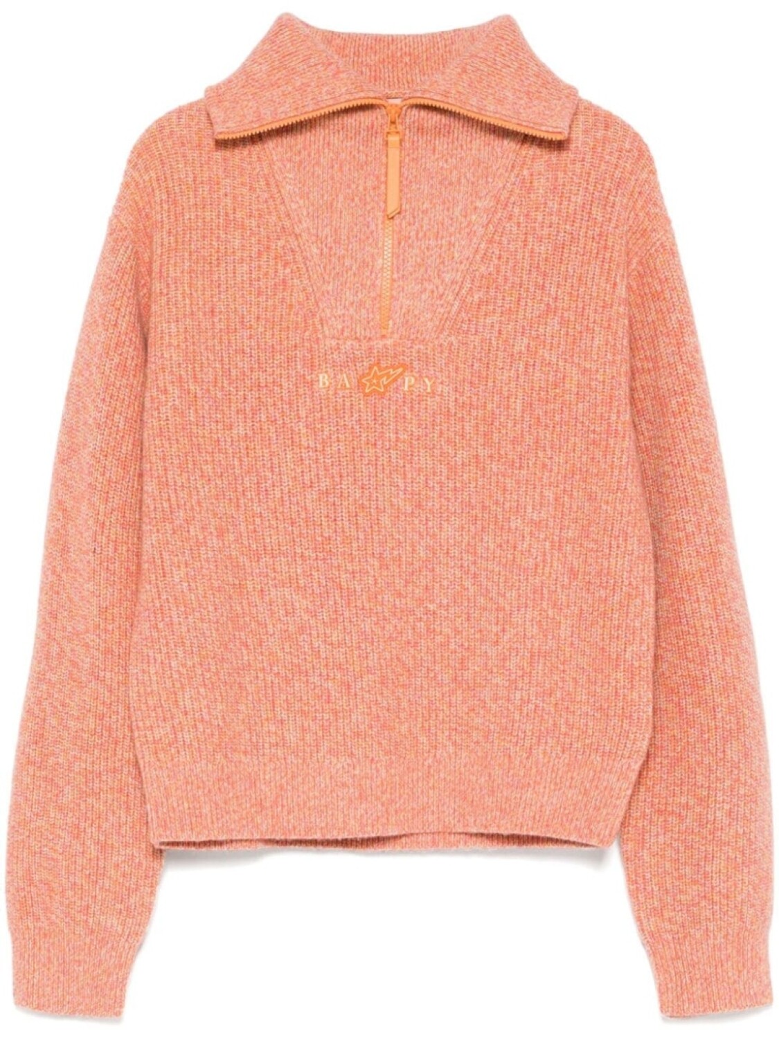 

BAPY BY *A BATHING APE джемпер с воротником на молнии, розовый