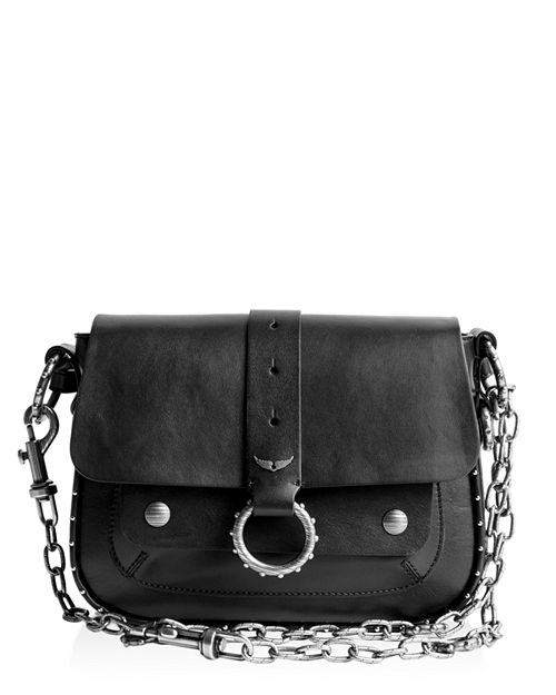 Кожаная сумка через плечо Kate Zadig & Voltaire, цвет Black