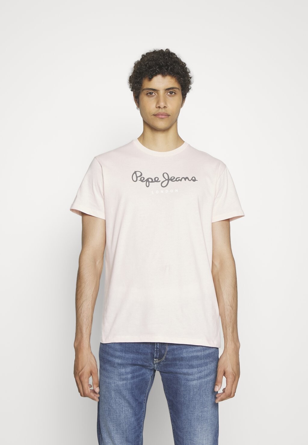 

Футболка с принтом Pepe Jeans, светло-розовый