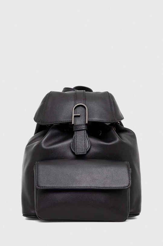 

Кожаный рюкзак Furla, черный