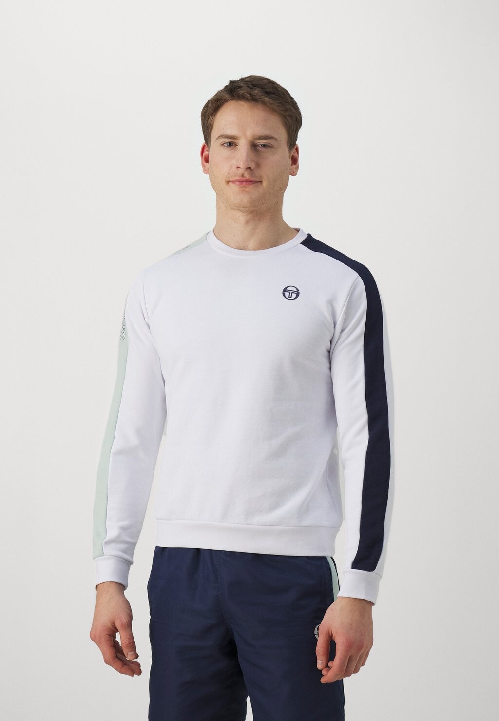 

Толстовка Alettone Sergio Tacchini, цвет white/surf spray