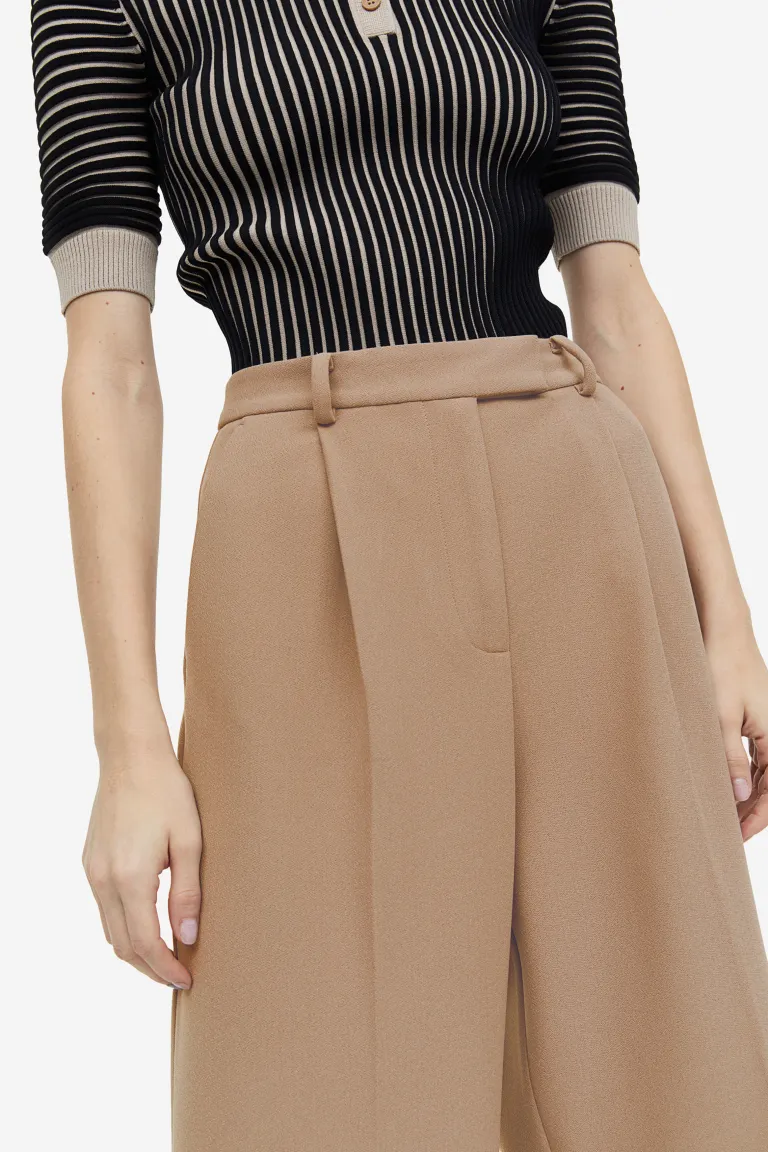 

Элегантные брюки H&M, бежевый