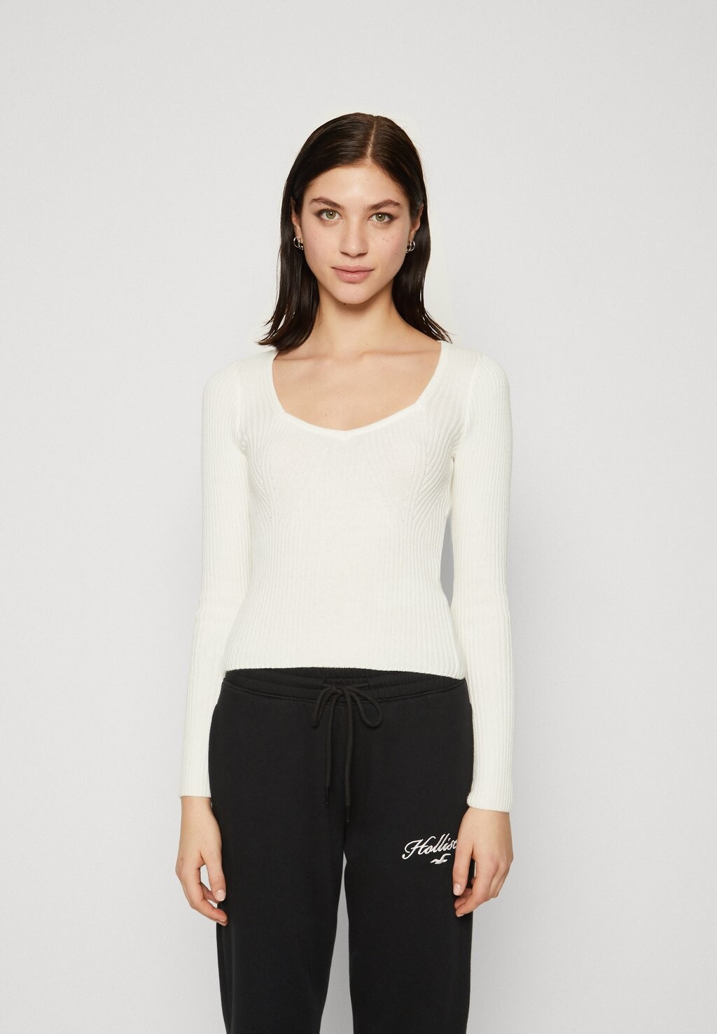 

Джерси de punto Hollister Co. СВИТЕР SWEETHEART, цвет CLOUD DANCER