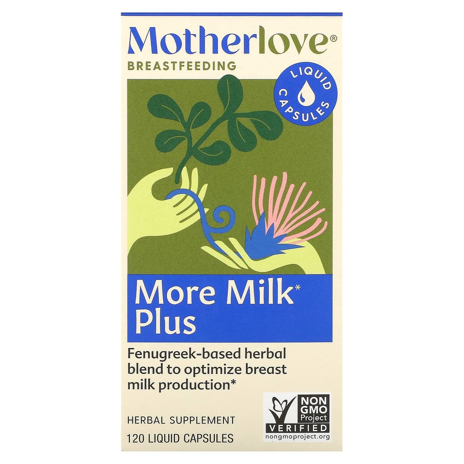 

More Milk Plus, 120 жидких капсул, Motherlove