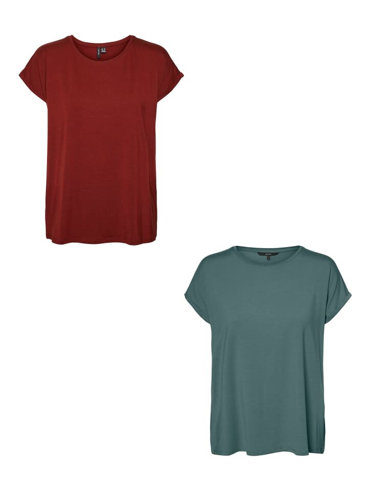 

Футболка Vero Moda Einfarbiges Stretch Oberteil, бордо