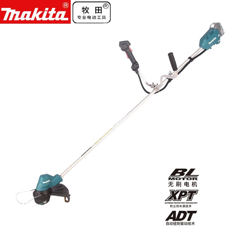 Makita DUR187UZ литиевая аккумуляторная газонокосилка, электрическая газонокосилка, U-образная ручка, модель из голого металла