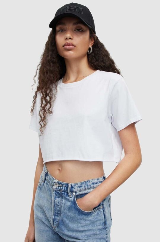

Хлопковая футболка AllSaints, белый