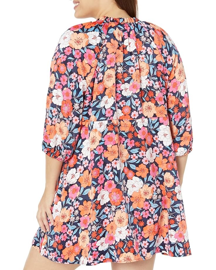 

Платье Draper James Plus Size Kellie Babydoll Dress, цвет Nassau Navy Multi
