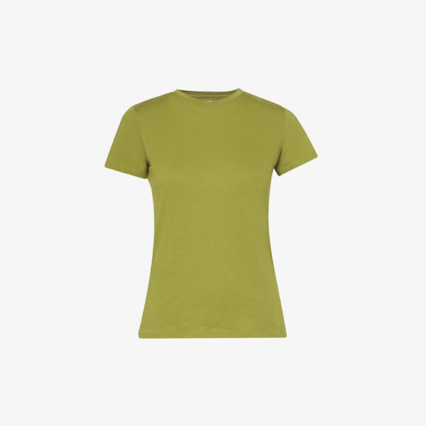 

Футболка Essential из хлопкового джерси с короткими рукавами Vince, цвет basil-388bsl