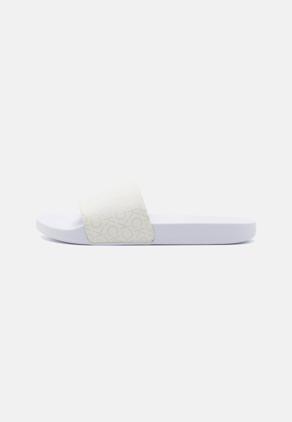 

Шлепанцы на плоской подошве POOL SLIDE EPI MONO Calvin Klein, цвет white