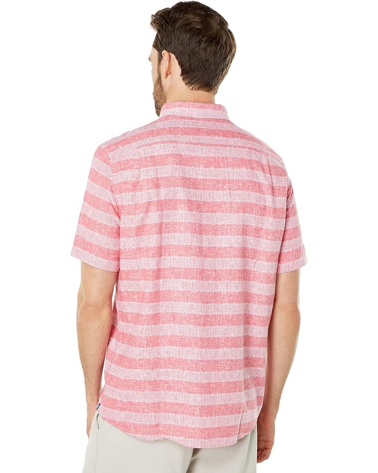 

Рубашка Southern Tide Short Sleeve Edge Water Sport Shirt, цвет Rouge Red