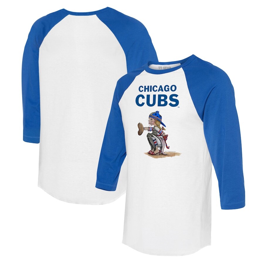 

Футболка с длинным рукавом Tiny Turnip Chicago Cubs, белый