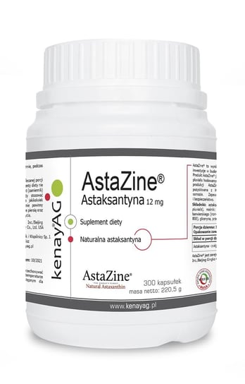KenayAG, АстаЗин, Астаксантин 12 мг, пищевая добавка, 300 капсул
