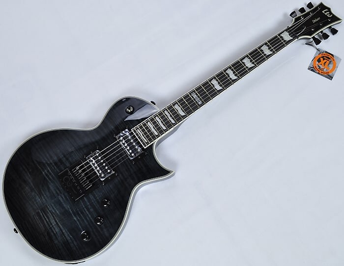 

Электрогитара ESP LTD Deluxe EC-1000ET Evertune Flamed Maple Guitar in See-Thru Black