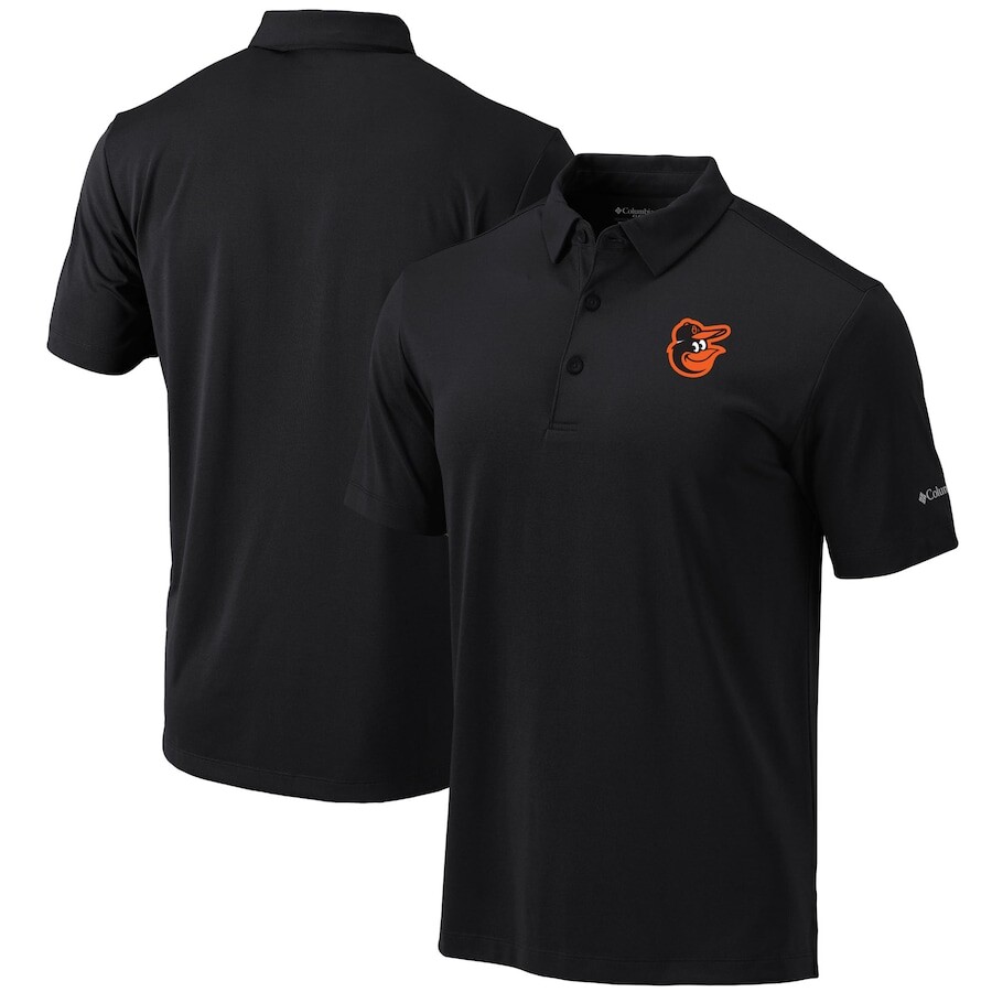 

Поло с коротким рукавом Columbia Baltimore Orioles, черный
