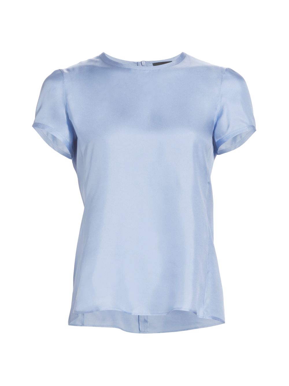 Шелковая блузка с рукавами-крылышками Giorgio Armani, синий