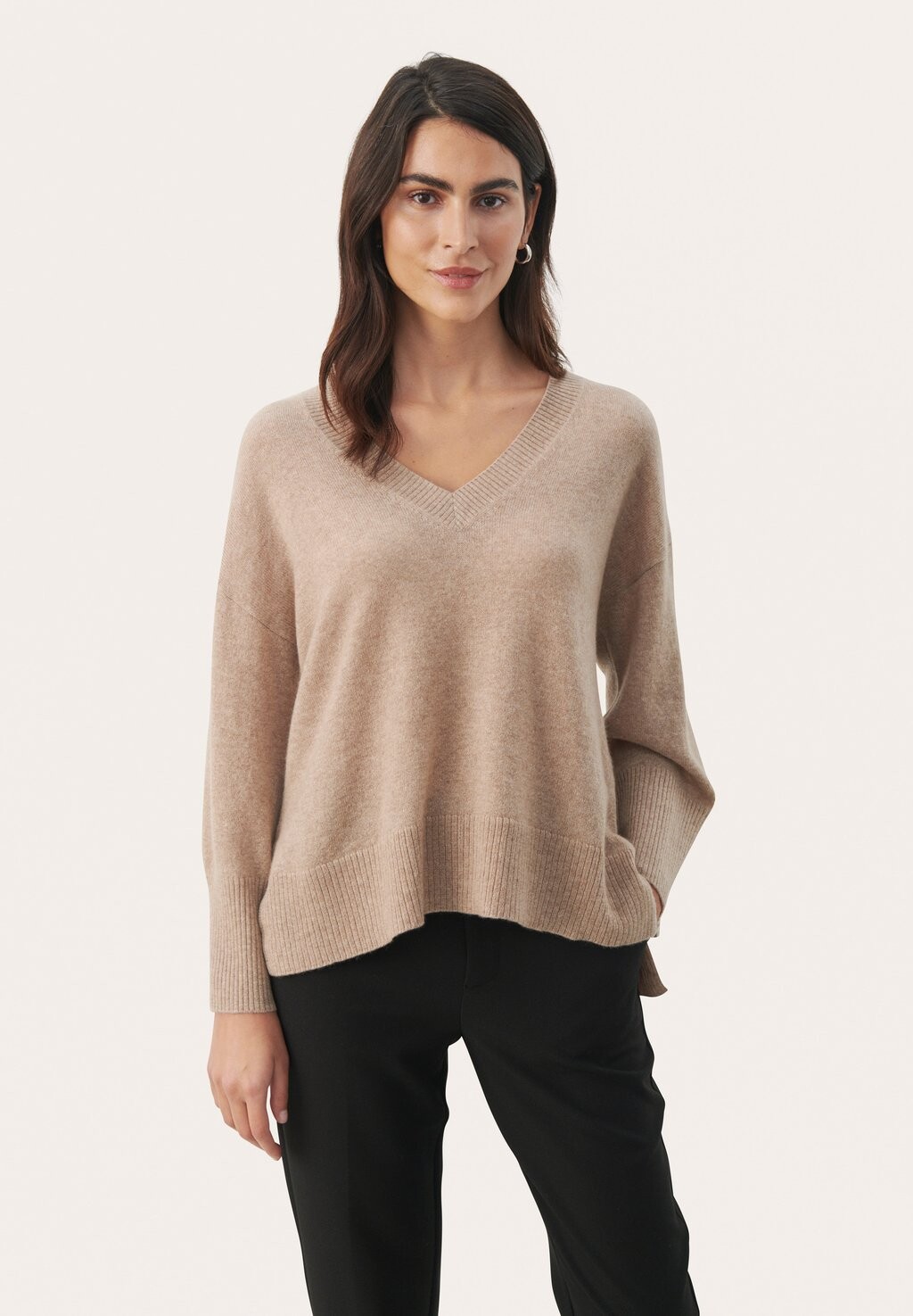 

Свитшот Part Two HELLINPW CASHMERE, светлый верблюжий меланж