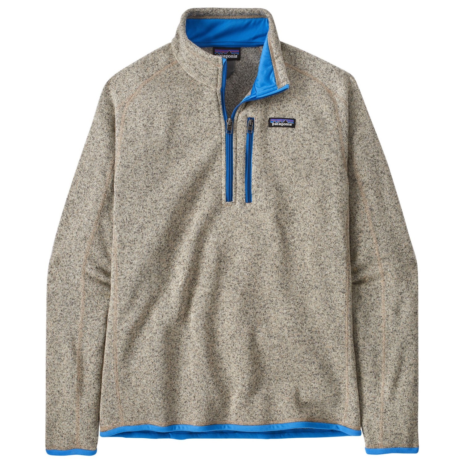 Флисовый свитер Patagonia Better 1/4 Zip, цвет Oar Tan/Vessel Blue