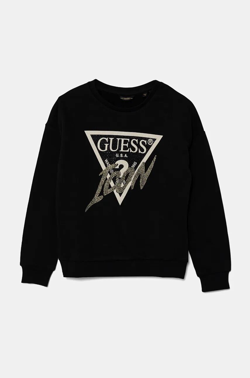 

Хлопковая толстовка Guess для мальчика/девочки, черный