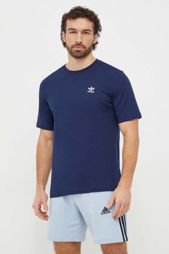 

Хлопковая футболка Essential Tee adidas Originals, темно-синий
