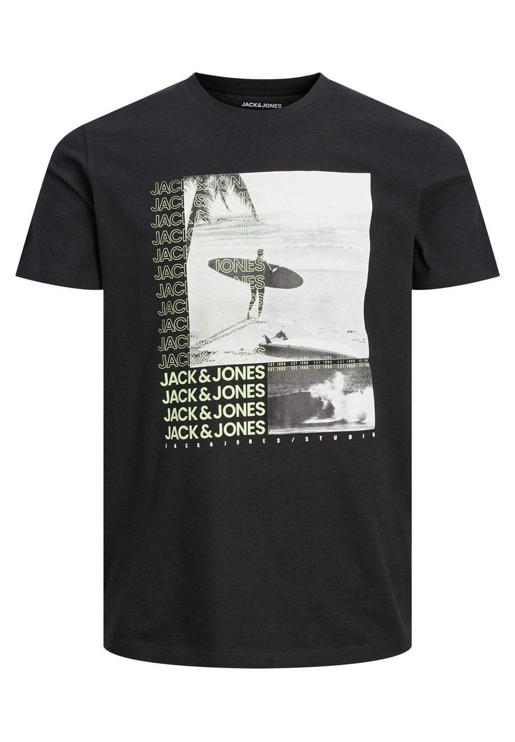 

Футболка с принтом Jack & Jones, черный