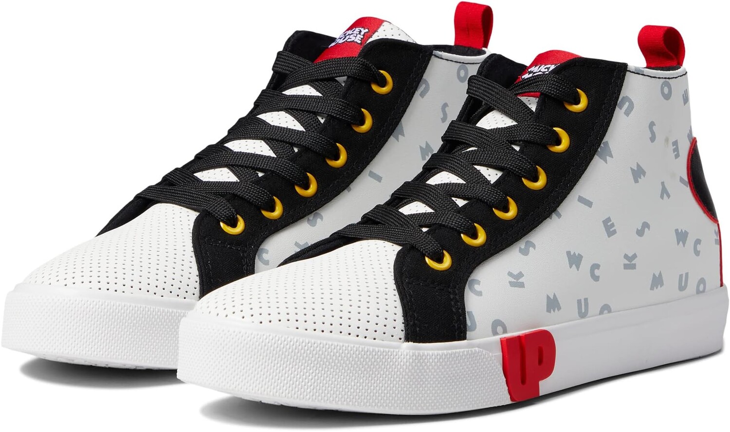 

Кроссовки Mickey Mouse Patch High-Top Ground Up, белый