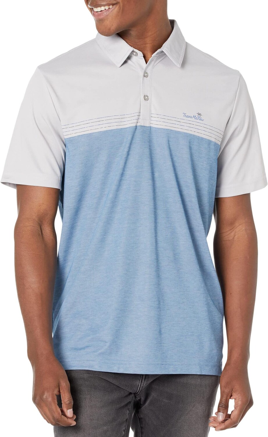 

Рубашка-поло Libations TravisMathew, цвет Heather Light Grey