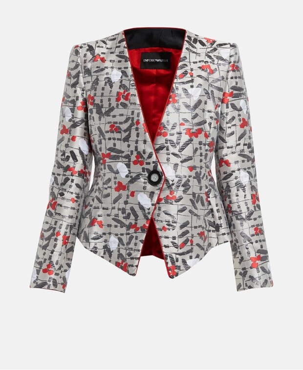

Блейзер Emporio Armani, лиловый