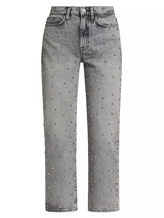 Укороченные джинсы Le Jane с заклепками Frame, цвет subculture
