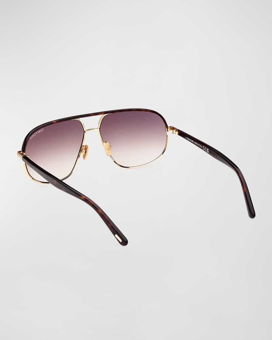 

Мужские солнцезащитные очки-авиаторы Maxwell Double-Bridge TOM FORD