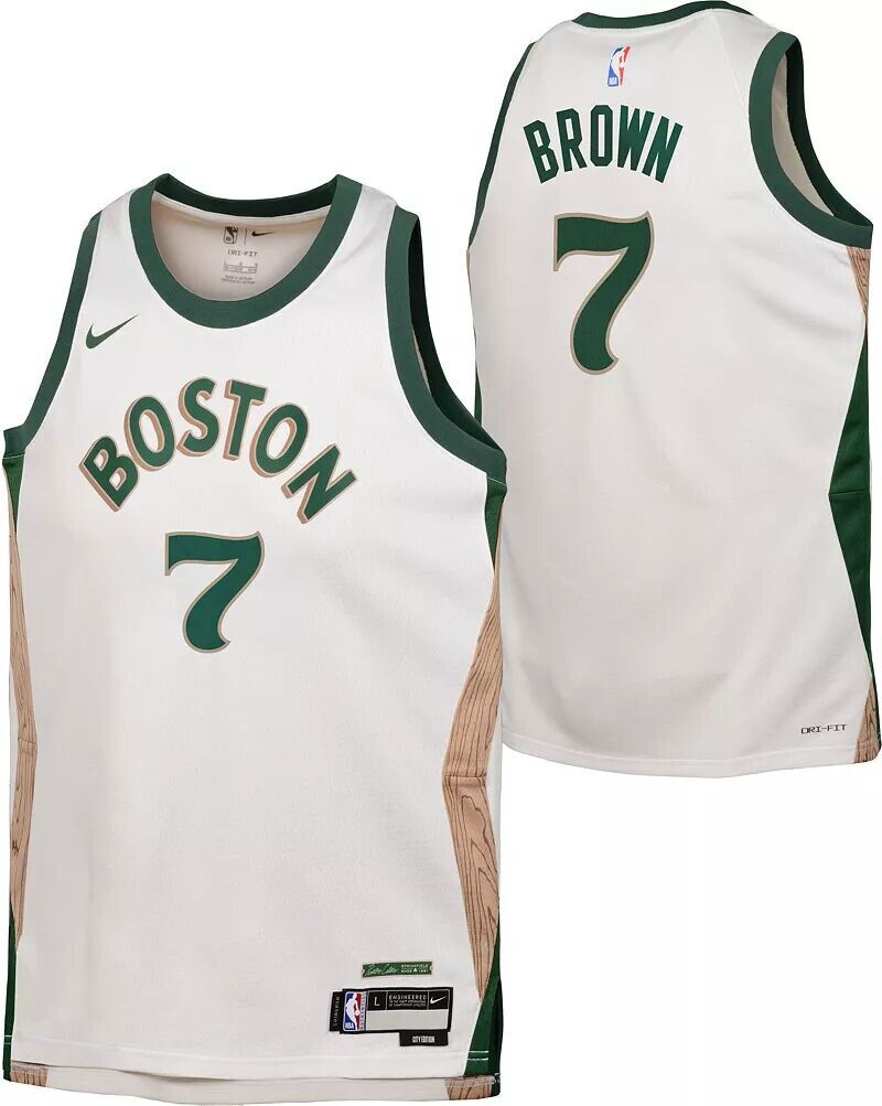 

Джерси Nike Youth 2023-24 City Edition Boston Celtics Джейлен Браун #7 Swingman