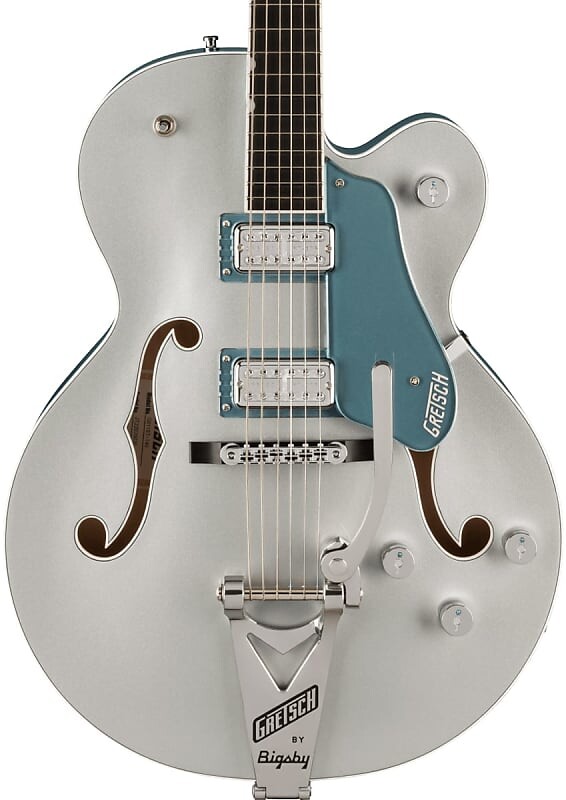 Электрогитара Gretsch G6118T-140 LTD 140th Double Platinum Anniversary w/String-Thru Bigsby Two-Tone Pure Platinum/Stone Platinum w/case