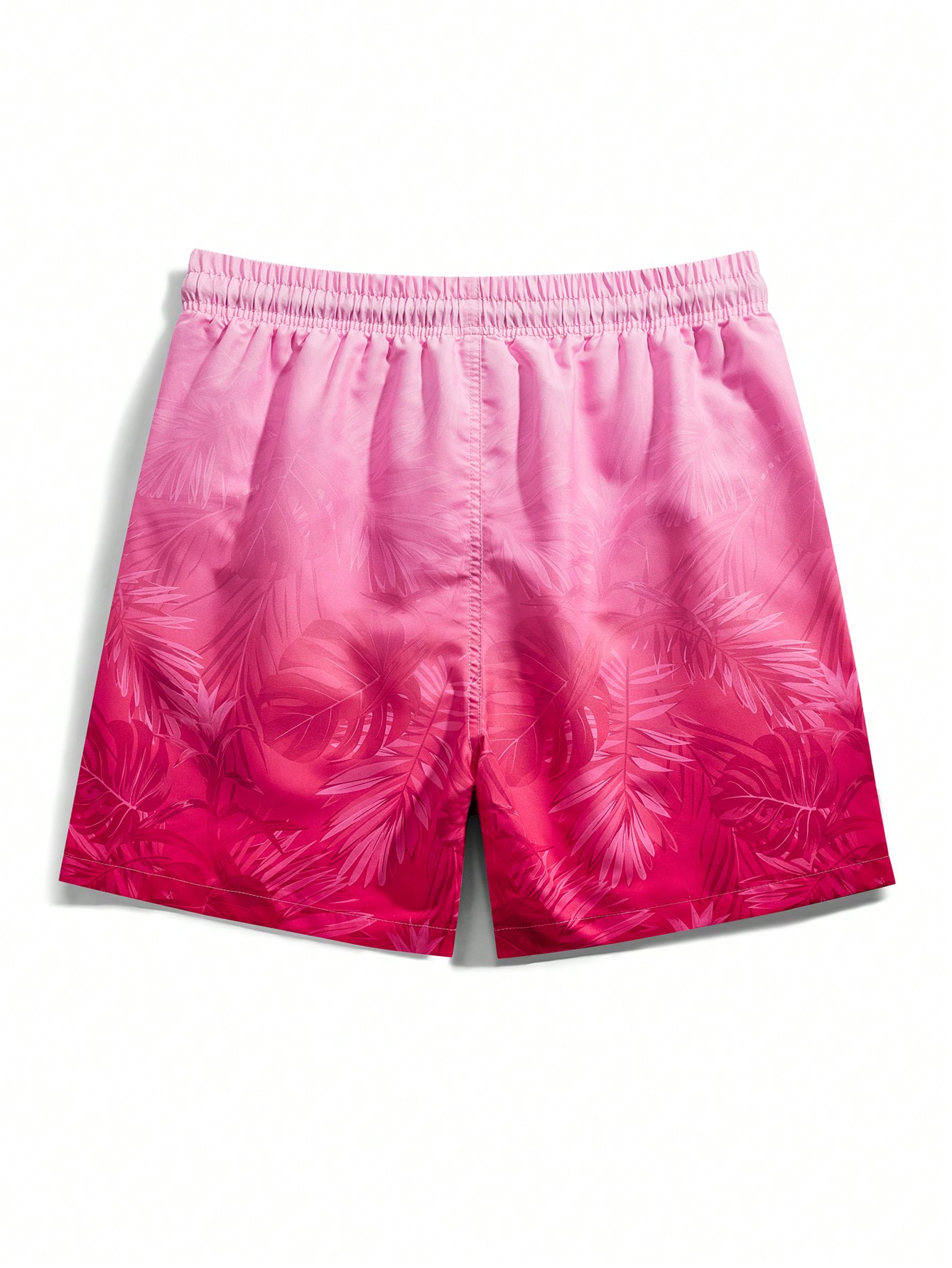 Мужские шорты Manfinity с принтом тропических растений для пляжной одежды, розовый