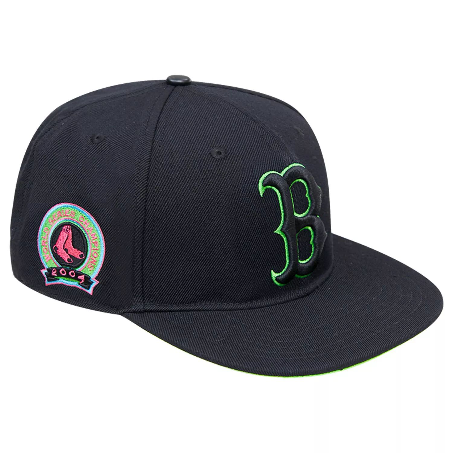 

Мужская кепка Snapback с неоновой призмой Pro Standard, черная Boston Red Sox Cooperstown Collection