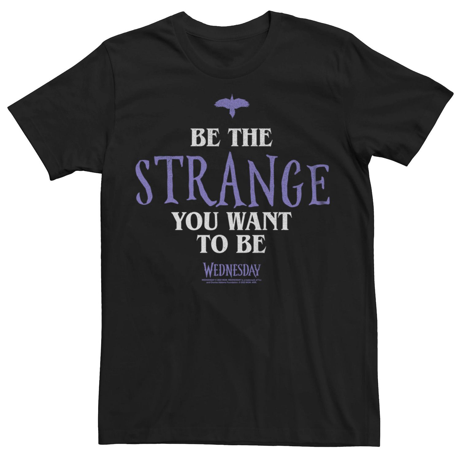 Мужская футболка «Среда будь странной, какой ты хочешь быть» Licensed Character