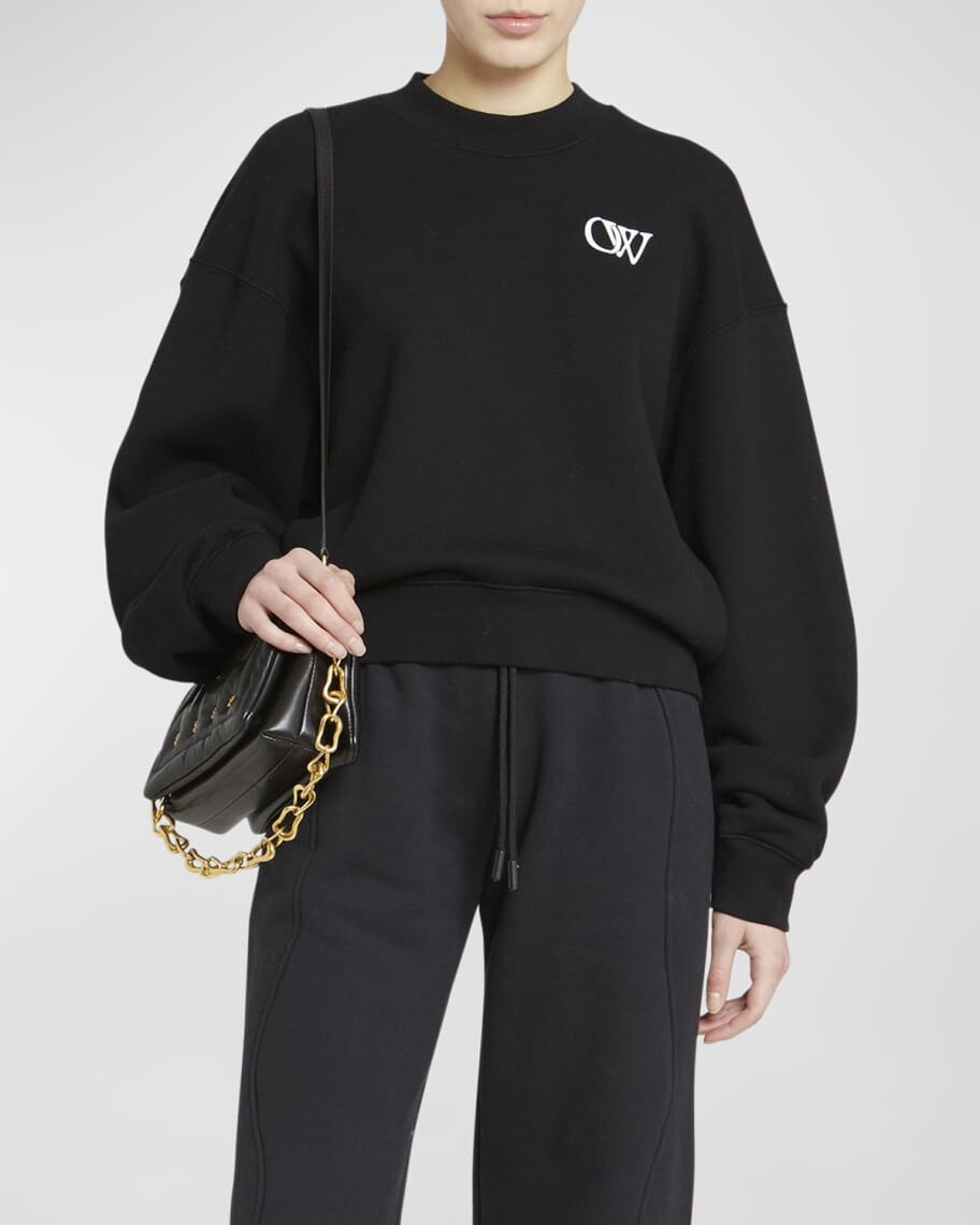 

Толстовка с круглым вырезом и логотипом Flock OW Off-White