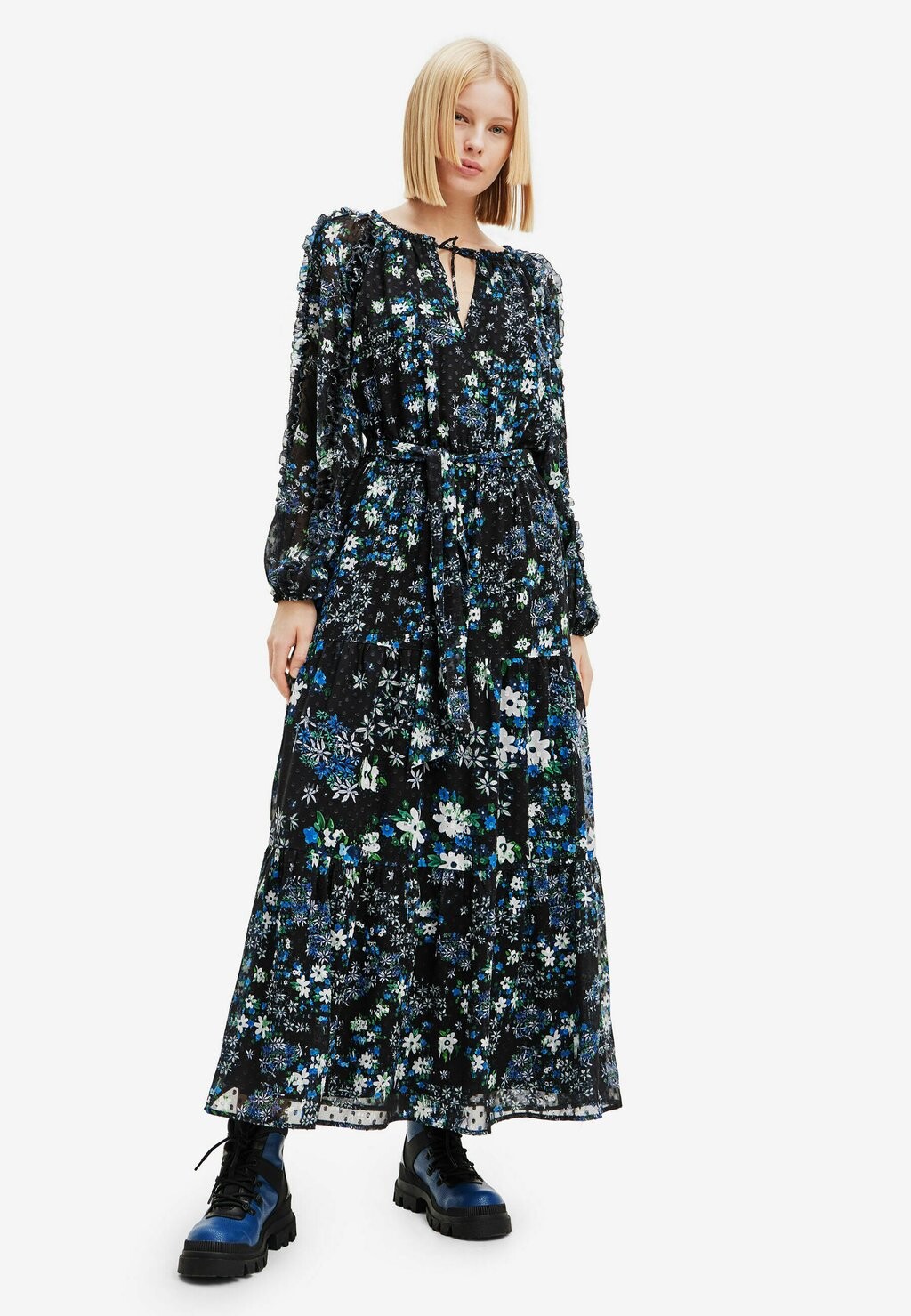 

Длинное платье Desigual, черное, Черный