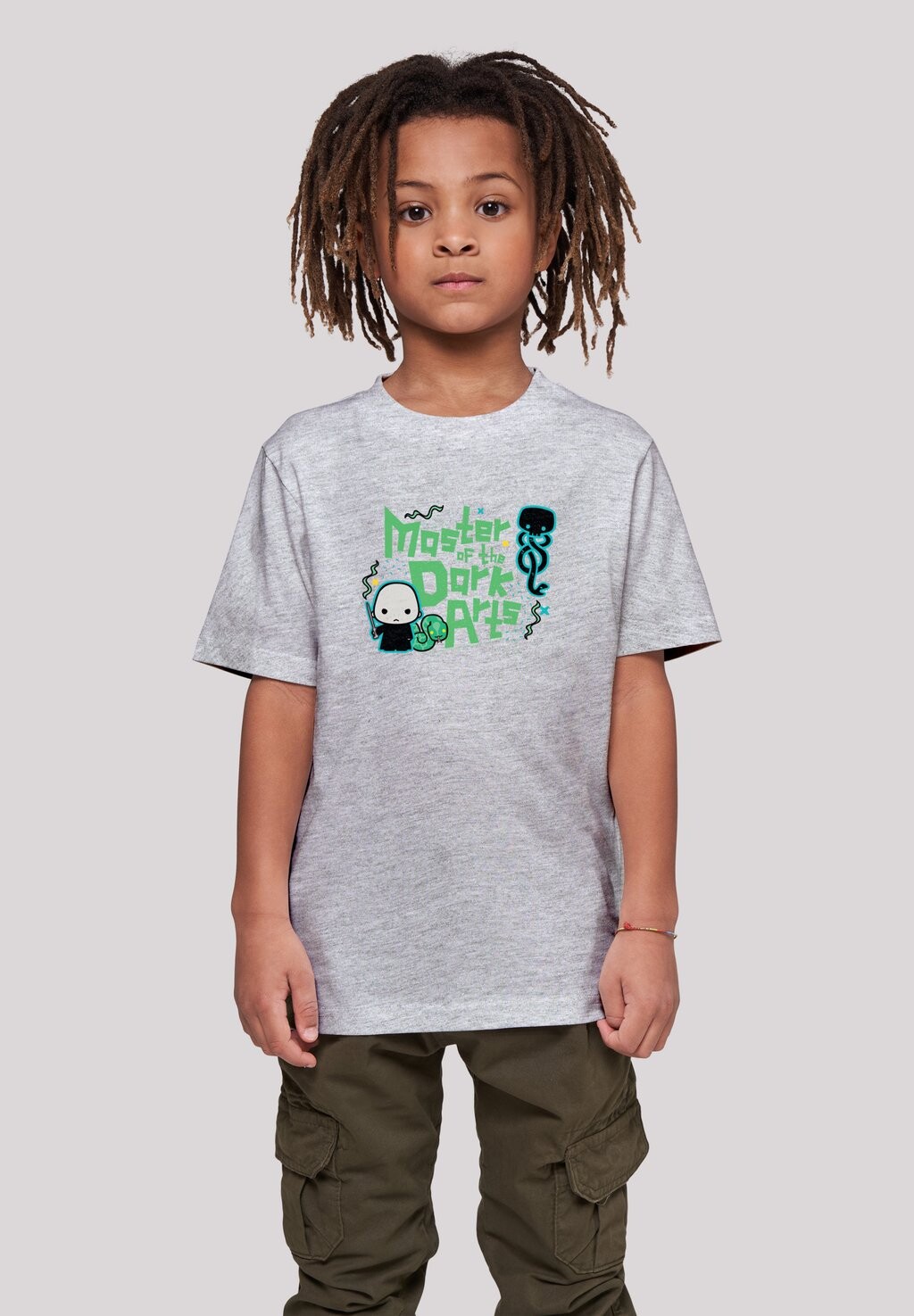 

Футболка с принтом Harry Potter Voldemort Dark Arts Junior F4NT4STIC, цвет heather grey