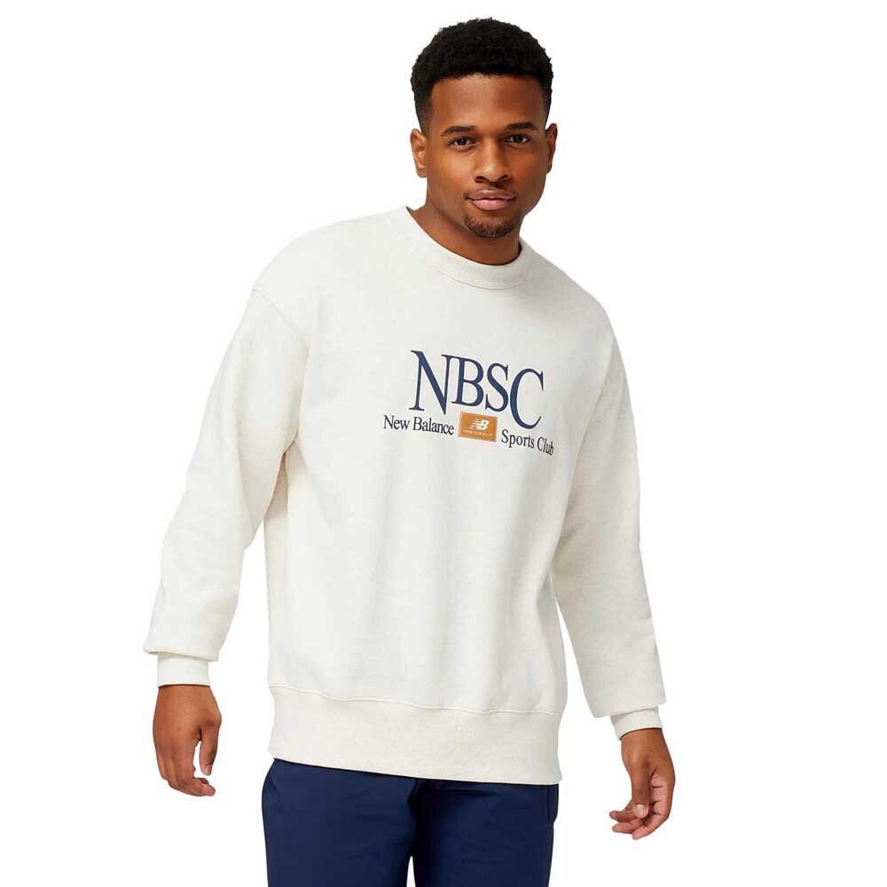 

Толстовка New Balance Athletics Sports Club French Terry Crewneck, белый